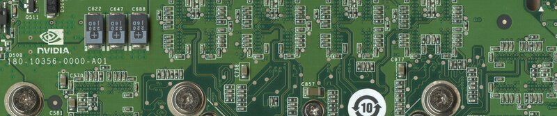 NVIDIA circuit board close-up