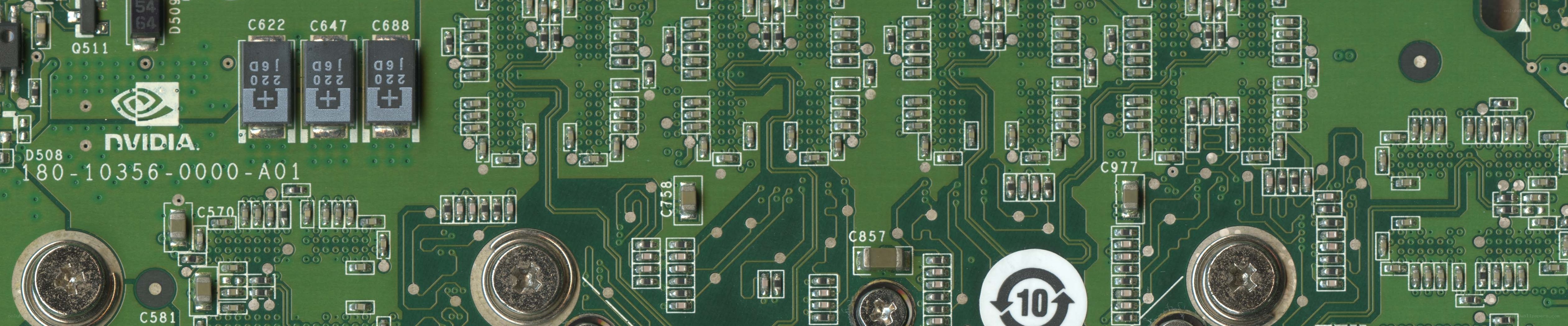 NVIDIA circuit board close-up