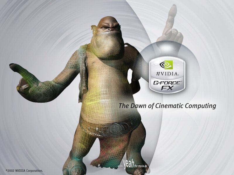NVIDIA G-Force FX ad with character