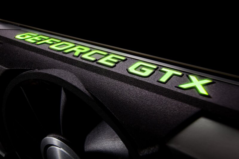 NVIDIA GeForce GTX Graphics Card — Black, Dramatic, Photograph