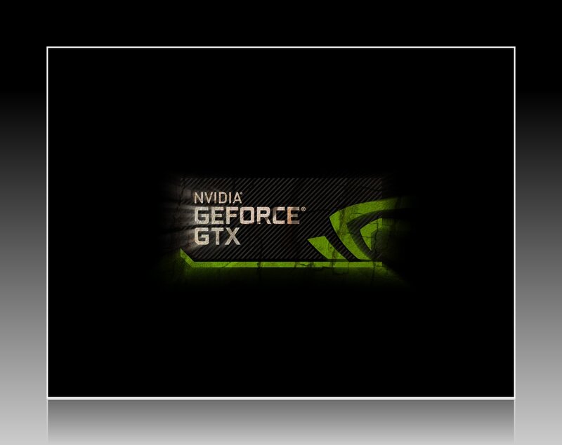 NVIDIA GeForce GTX Logo — Black, Dramatic, Digital Art, Text
