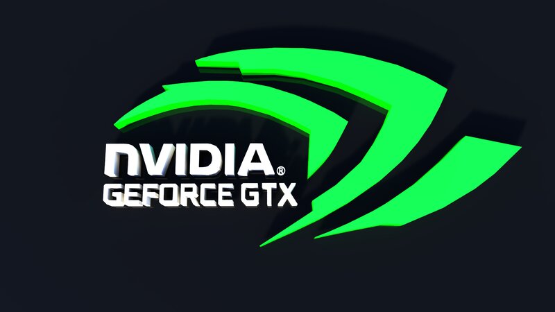 NVIDIA GeForce GTX Logo — Green, Modern