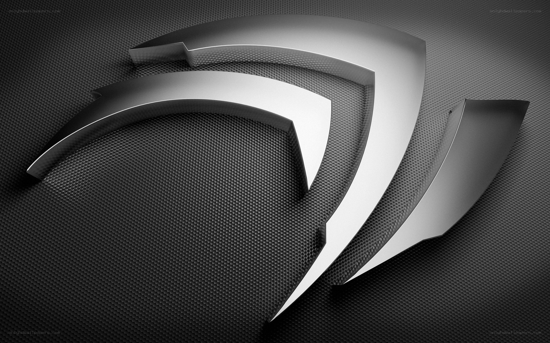 NVIDIA GeForce logo on carbon fiber