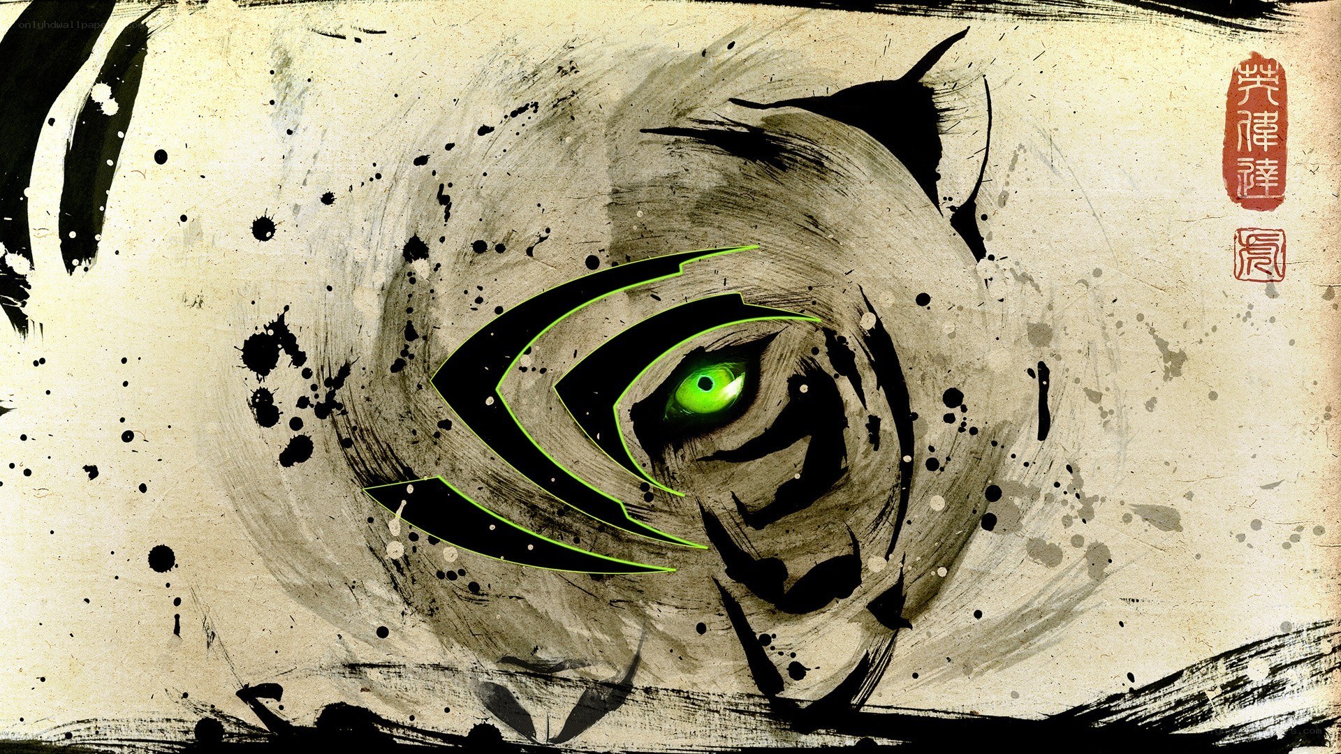 NVIDIA GeForce Tiger Art