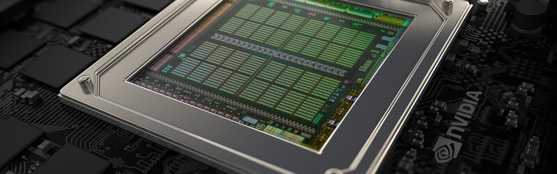NVIDIA GPU Chip — Black