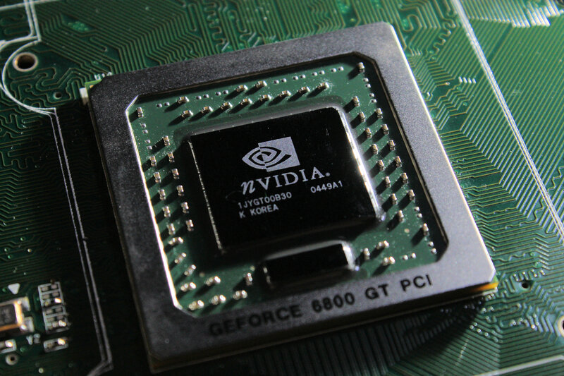NVIDIA GPU Chip — Green