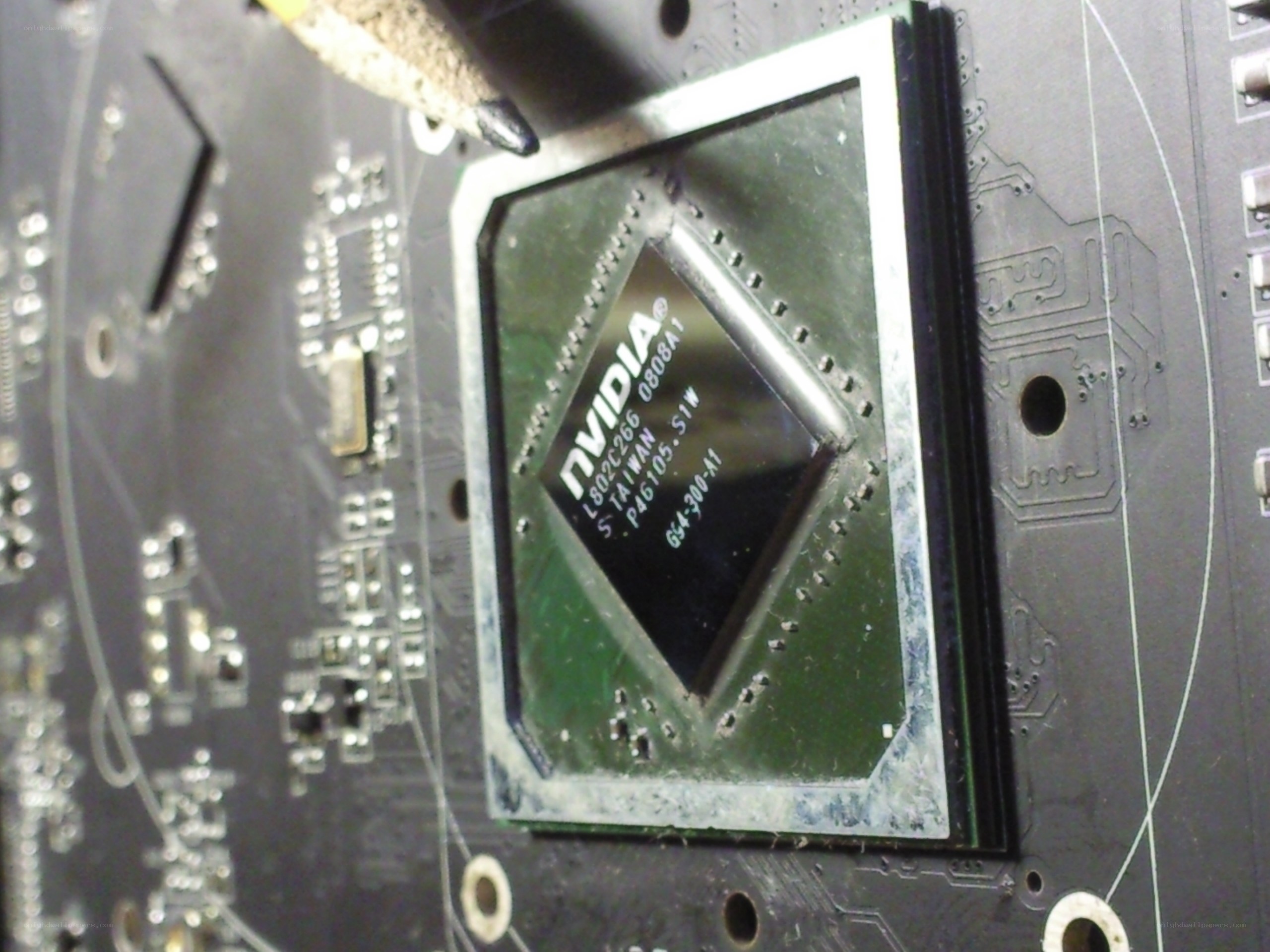 NVIDIA GPU on circuit board