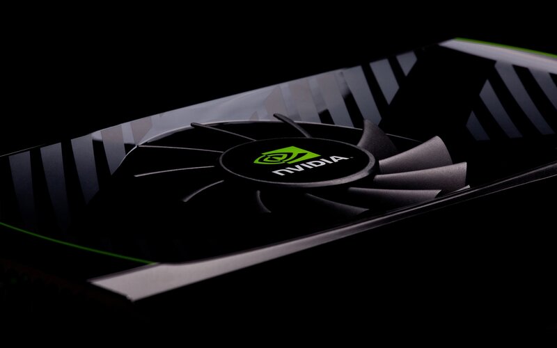 NVIDIA Graphics Card — Black, Dramatic, Photograph, Fan