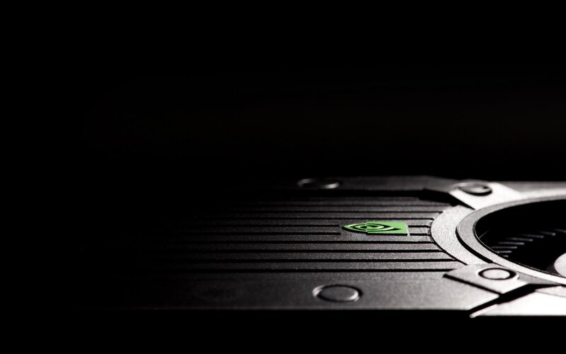 NVIDIA Graphics Card — Black, Dramatic, Photograph, Logo, Fan