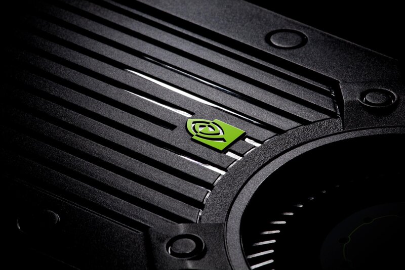 NVIDIA Graphics Card — Black, Dramatic, Photograph, Logo, Heat Sink