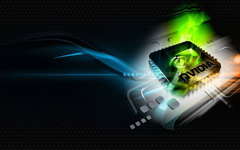 NVIDIA Graphics Chip — Black, Dramatic, Digital Art, Circuit Board