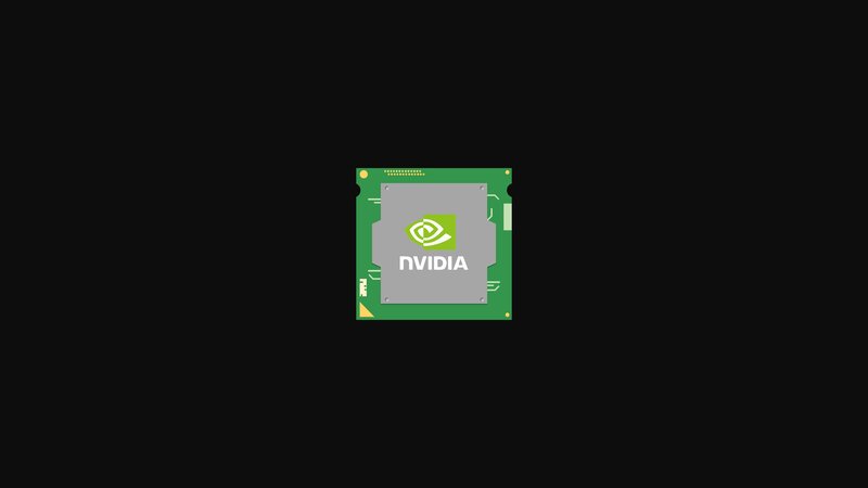 NVIDIA Graphics Chip — Green
