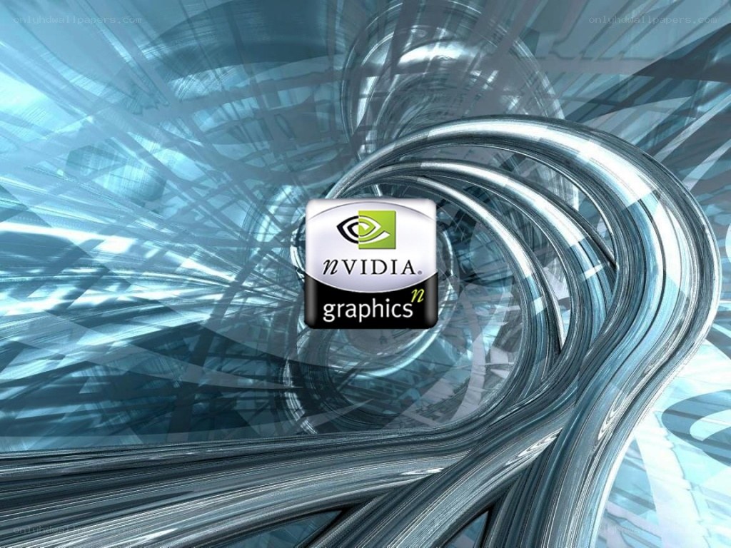 NVIDIA graphics logo on abstract background