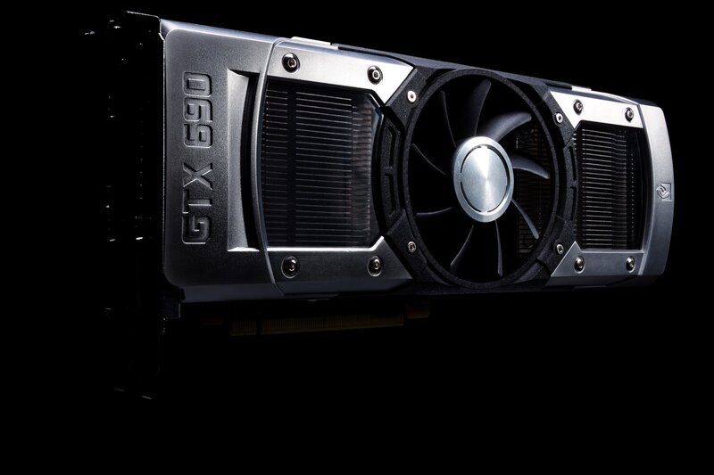 NVIDIA GTX 690 Graphics Card — Black, Dramatic
