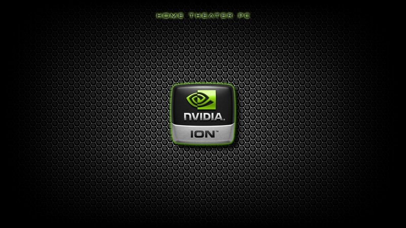 NVIDIA ION logo on dark background