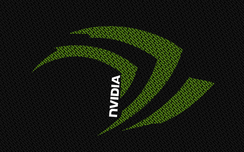 NVIDIA Logo — Black, Minimalist