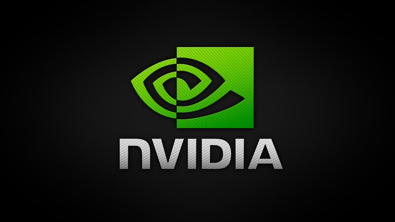 NVIDIA Logo — Black, Minimalist, Vector Art