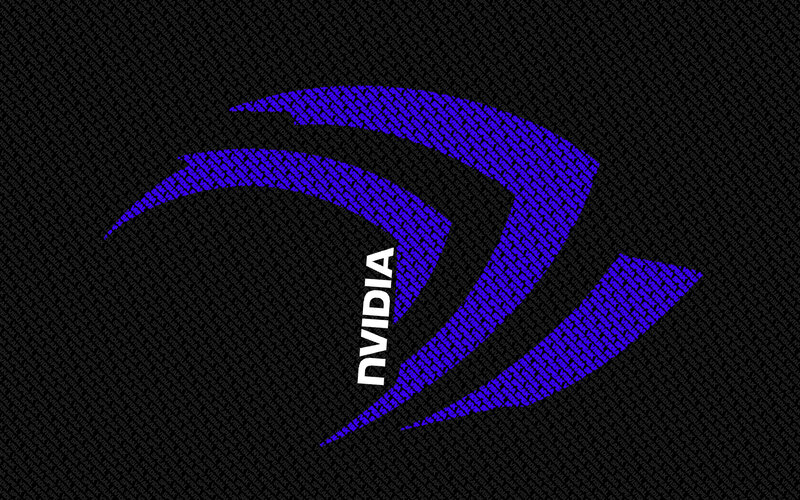 NVIDIA Logo — Black, Modern, Digital Art