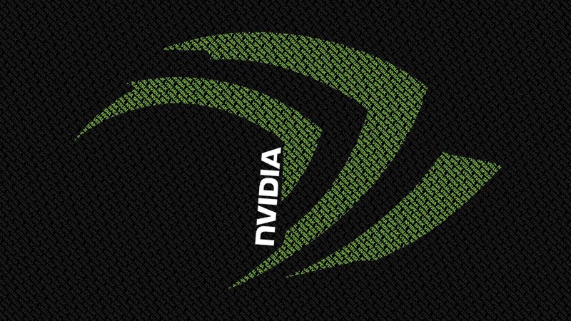 NVIDIA Logo — Black, Technological, Digital Art