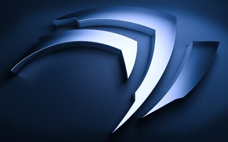 NVIDIA Logo — Blue, Technological, 3d Render, Blue Background