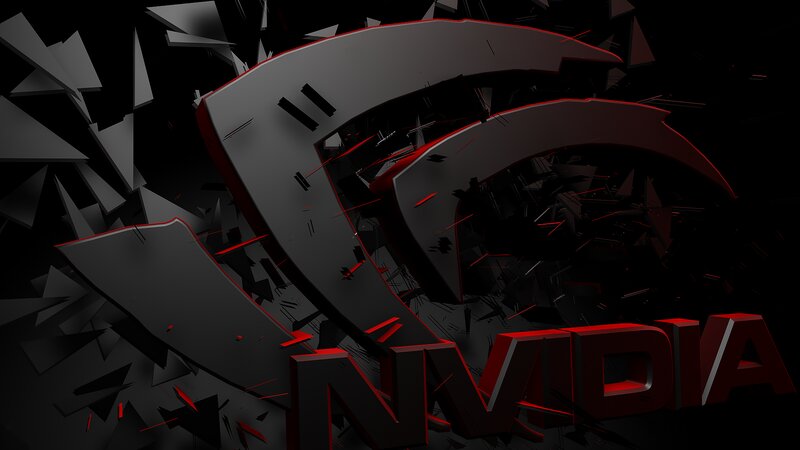 NVIDIA Logo Breaking Through