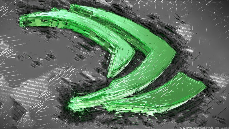 NVIDIA logo digital art