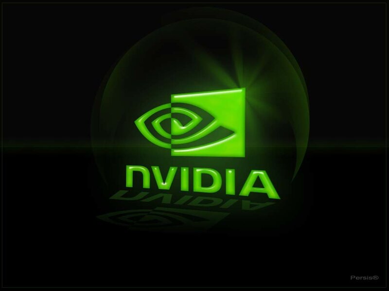 NVIDIA Logo — Green, Dark, Digital Art, Text