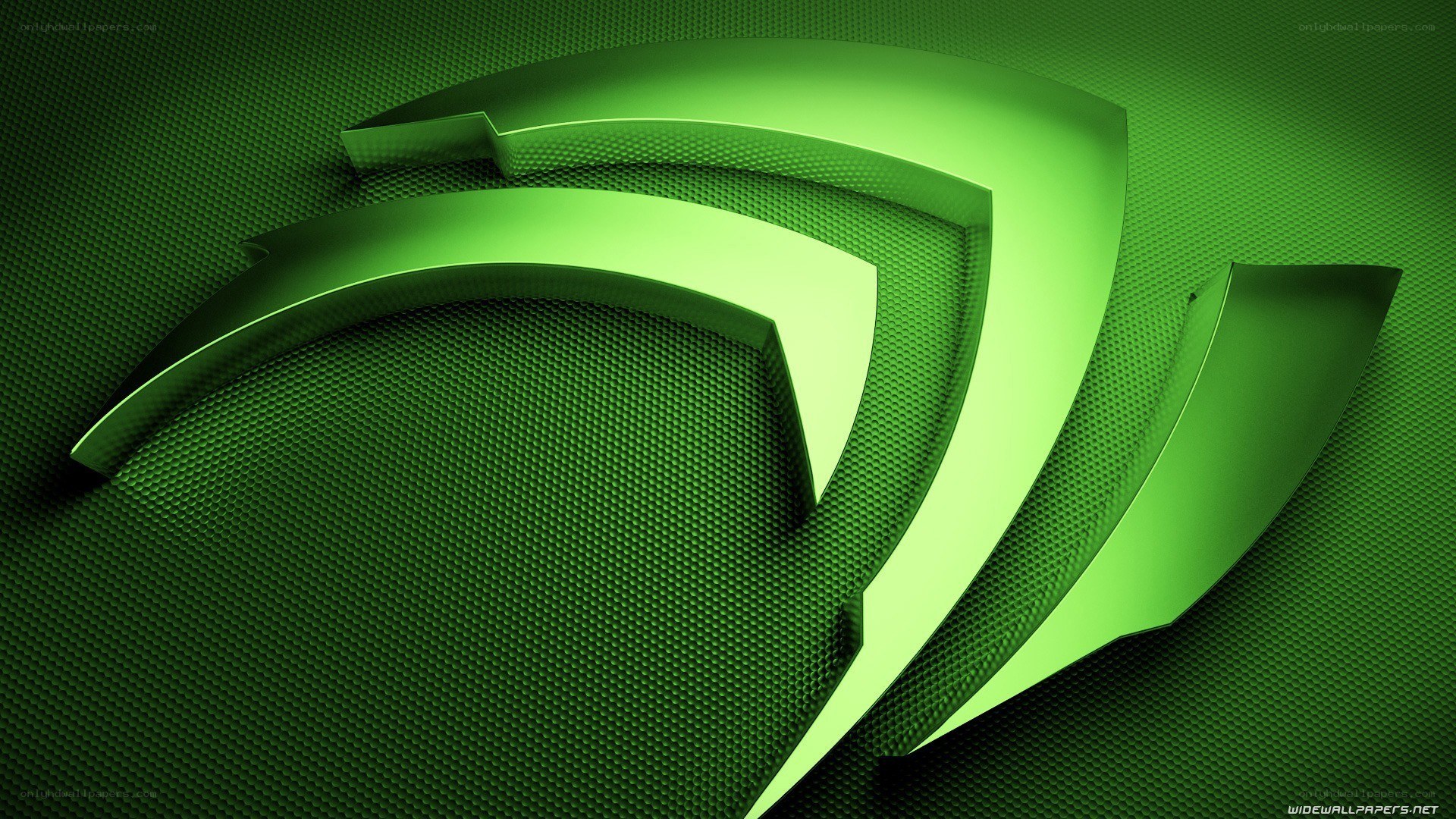 NVIDIA logo green design