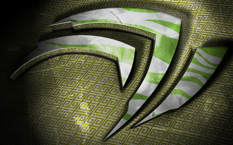 NVIDIA Logo — Green, Dramatic