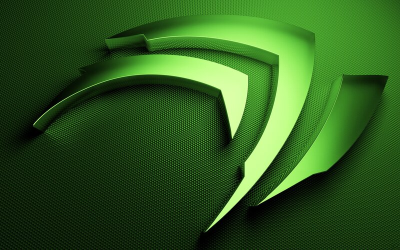NVIDIA Logo — Green, Modern, 3d Render