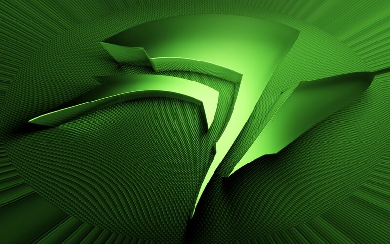 NVIDIA logo in green