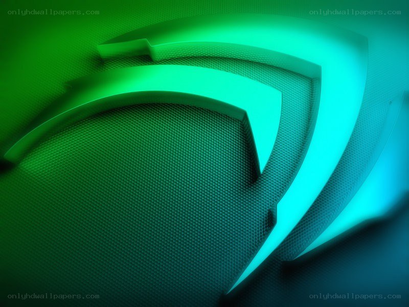 NVIDIA logo in green and blue