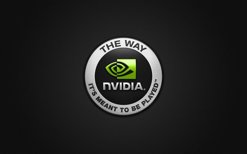 NVIDIA Logo on Black — Minimalist