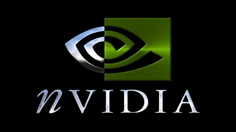 NVIDIA logo on black