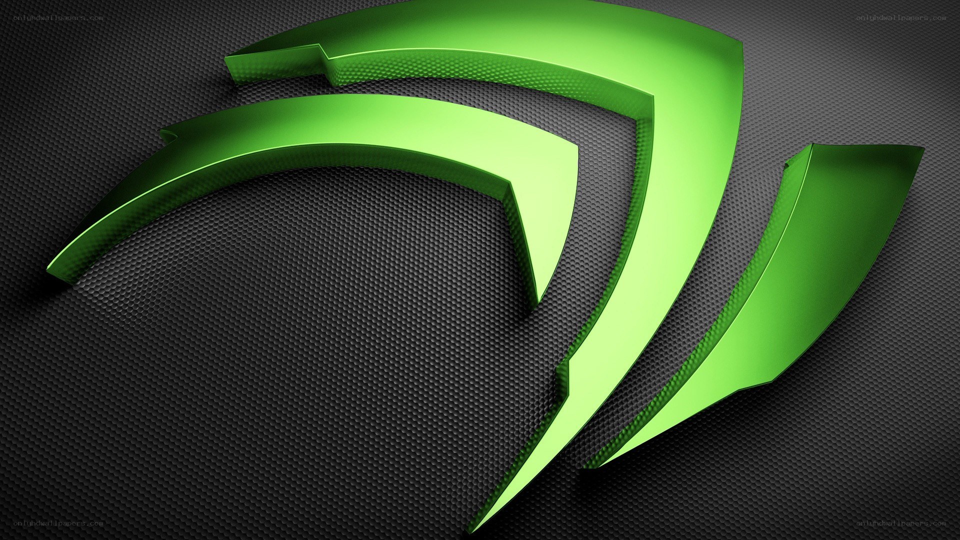 NVIDIA logo on carbon fiber