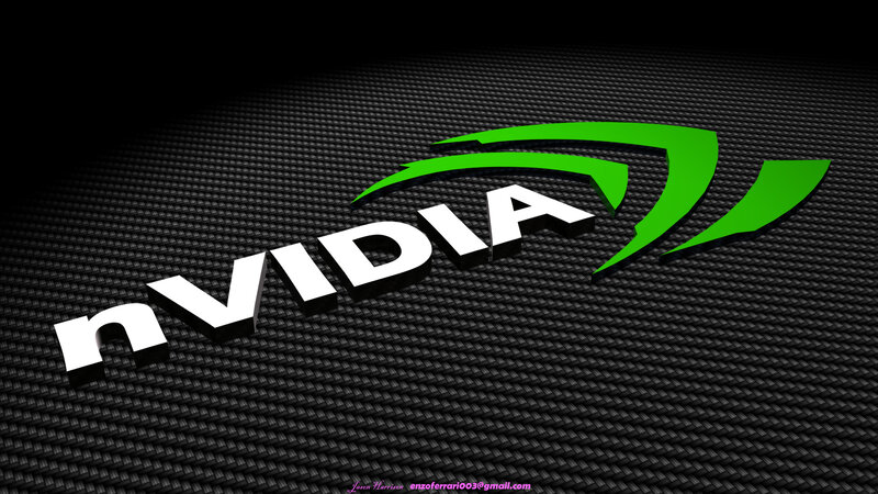 NVIDIA Logo on Carbon Fiber — Black