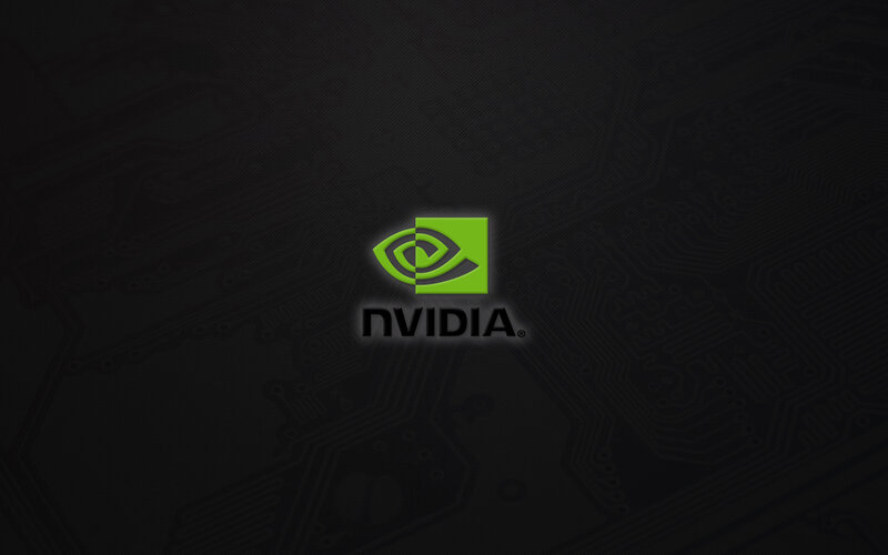 NVIDIA logo on circuit board