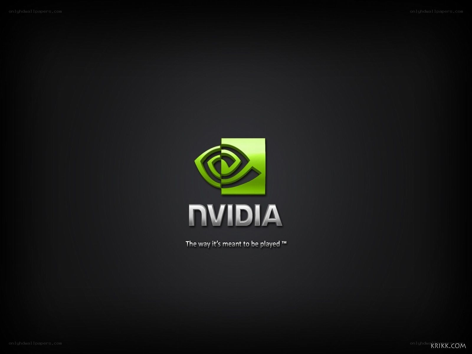 NVIDIA logo on dark background