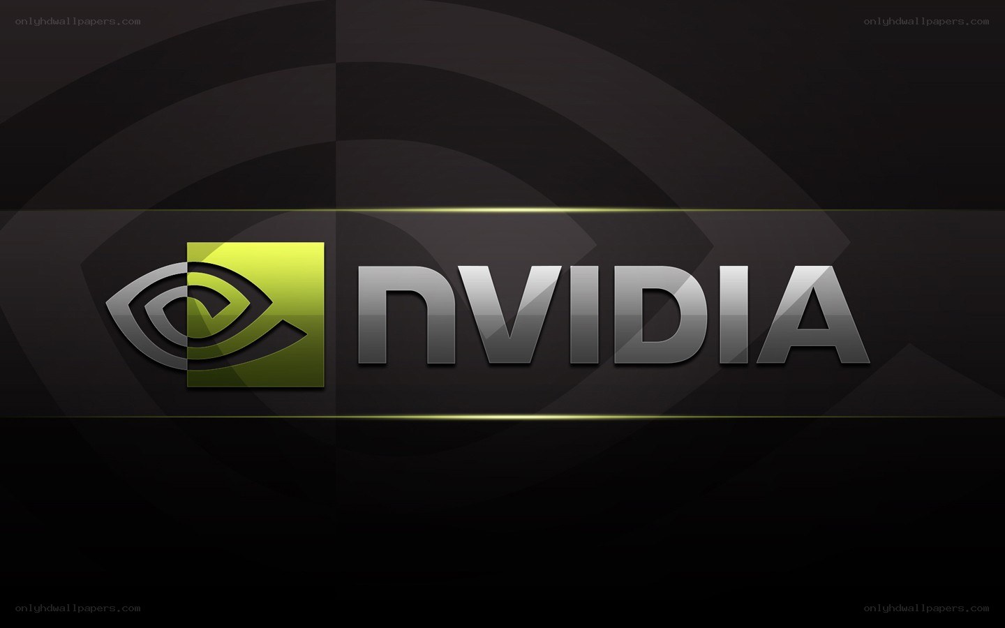 NVIDIA logo on dark background