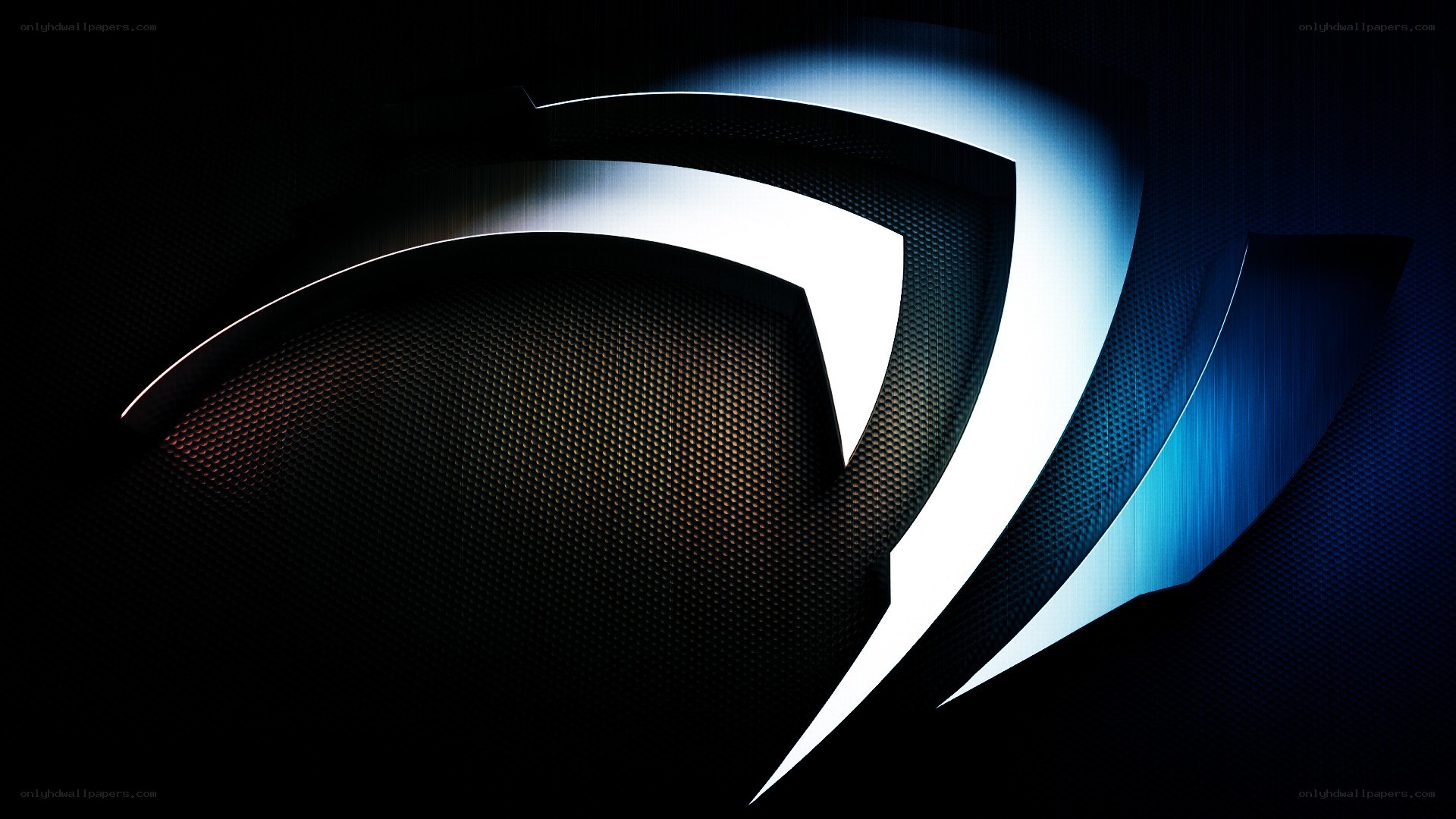 NVIDIA logo on dark background