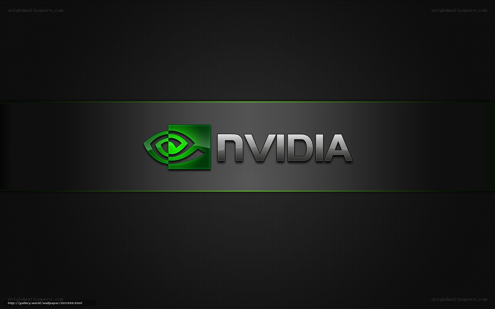 NVIDIA logo on dark background