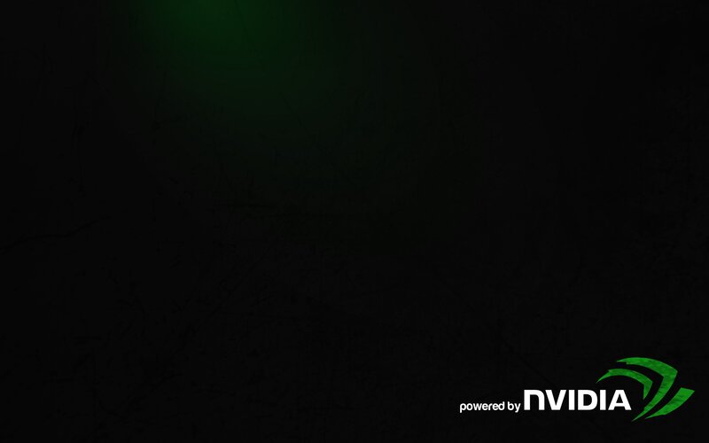 NVIDIA Logo on Dark Background — Black, Digital Art