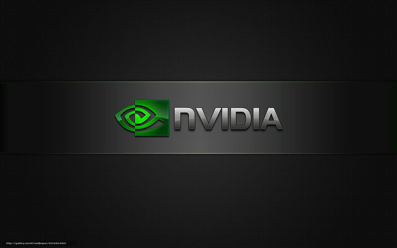 NVIDIA Logo on Dark Background — Black, Minimalist