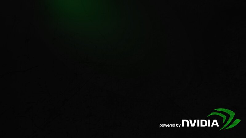 NVIDIA Logo on Dark Background — Black