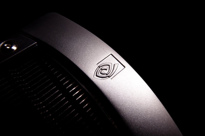 NVIDIA logo on graphics card
