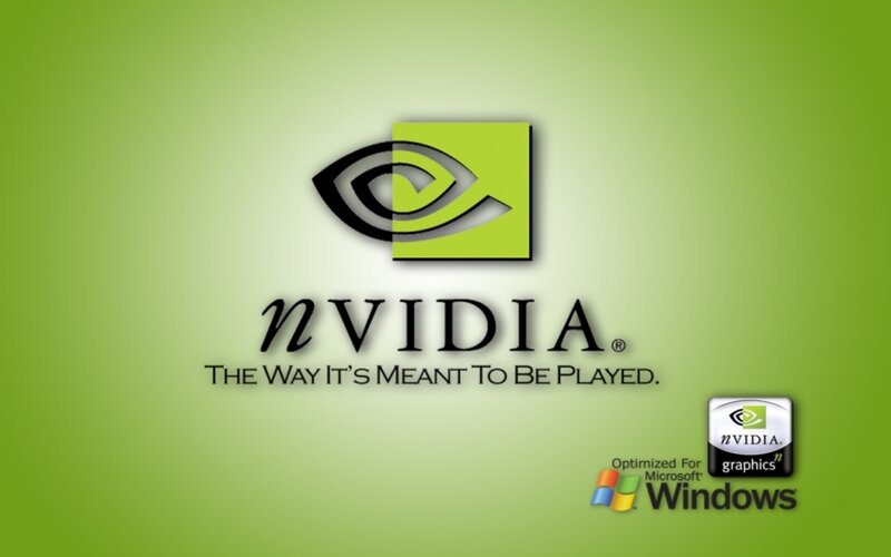 NVIDIA Logo on Green — Neutral