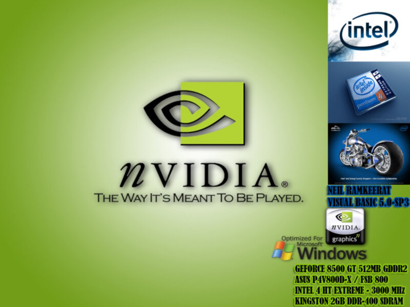 NVIDIA Logo on Green — Technical, Digital Art