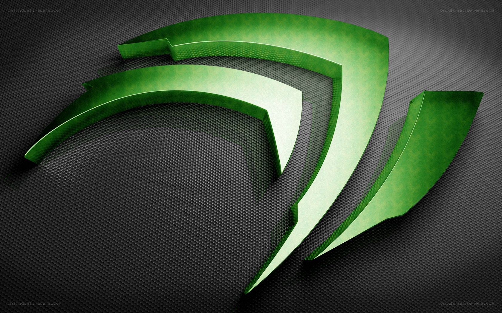 NVIDIA logo on textured background