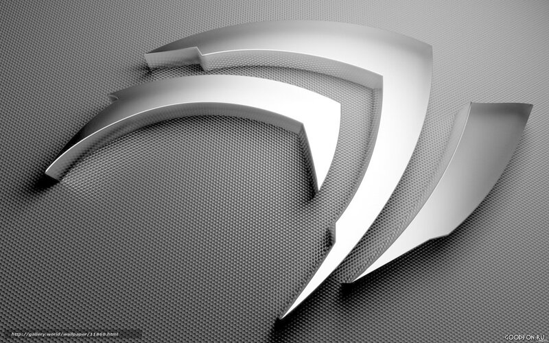 NVIDIA logo on textured background