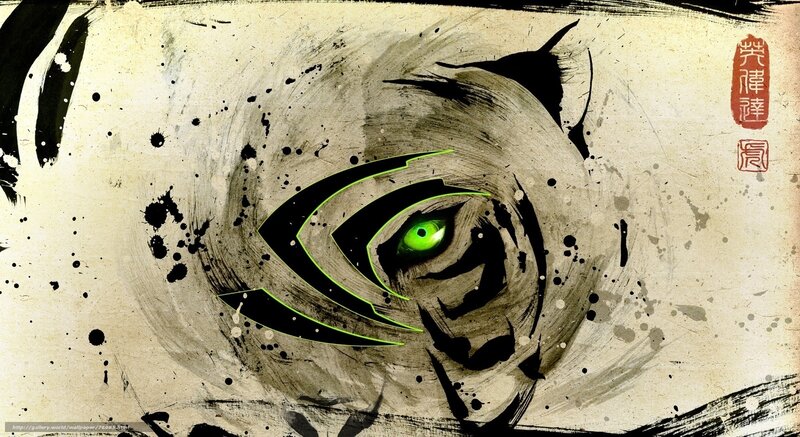 NVIDIA logo tiger art